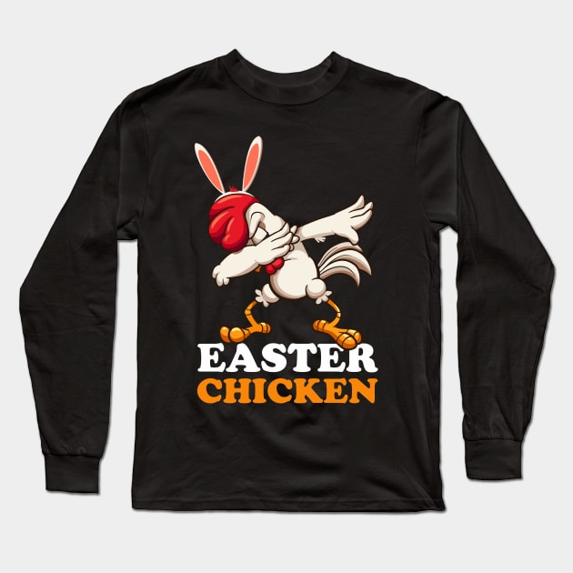 EASTER BUNNY DABBING - EASTER CHICKEN Long Sleeve T-Shirt by Pannolinno